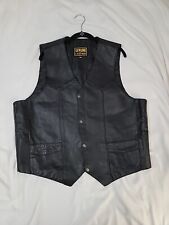 leather mens vest real for sale  Allentown