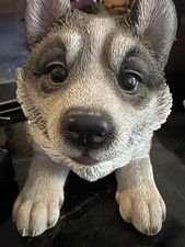 Estátua brincalhona de resina para cachorro Husky Siberiano, usado comprar usado  Enviando para Brazil
