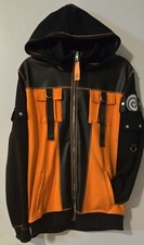 Raro Naruto Shippuden Cosplay Hoodie Metal Zíper Completo Masculino Médio comprar usado  Enviando para Brazil