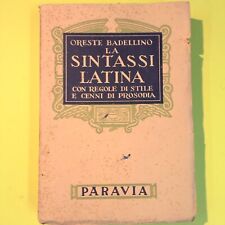 Sintassi latina badellino usato  Comiso