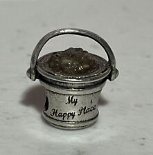 PINGENTE DE BERLOQUE VINTAGE PRATA ESTERLINA SAL DA TERRA BALDE DE AREIA 925 comprar usado  Enviando para Brazil
