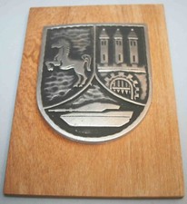 Holztafel wappen brig gebraucht kaufen  Wedemark