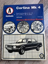 Cortina owners workshop for sale  WELLINGBOROUGH