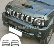 Tampa de acabamento de quadro de farol dianteiro preto metal 2 peças para Suzuki Jimny 2007-2017 comprar usado  Enviando para Brazil