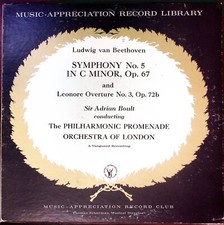 SIR ADRIAN BOULT PHILHARMONIC PROMENADE ORCHESTRA OF LONDON VINYL LP 211-76 segunda mano  Embacar hacia Mexico