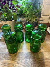 Vintage green glass for sale  MALVERN