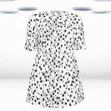 Blusa Ex Feminina Manga Curta Plus Size Estampa de Bolinhas Branca comprar usado  Enviando para Brazil