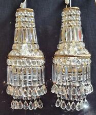 Large pair crystal for sale  PORTSMOUTH