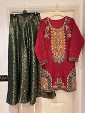 Pink green dabka for sale  MANCHESTER