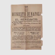 Manifesto epoca municipio usato  Napoli