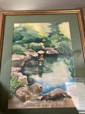 Vintage signed watercolor for sale  Dover