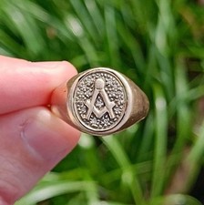 9ct gold masonic for sale  BRIGHTON