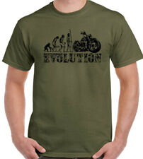 CAMISETA MOTO Evolution Masculina Engraçada Motociclista Motocicleta Indiana Harley Bike TOP, usado comprar usado  Enviando para Brazil