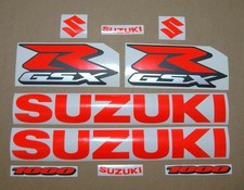 Usado, Adesivos para Suzuki GSX-R 1000 personalizado neon fluo vermelho decalques kit gráficos srad k5 comprar usado  Enviando para Brazil