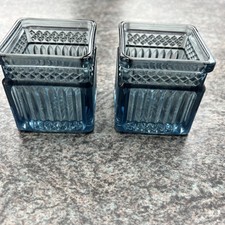 Partylite pair blue for sale  CORSHAM