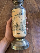 Lampe pétrole faïence d'occasion  Gaillac
