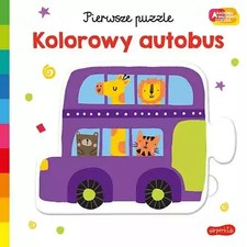 Książka Akademia mądrego dziecka. Pierwsze puzzle. Kolorowy autobus  na sprzedaż  PL