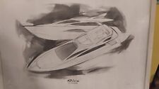 Disegno firmato yacht usato  Sermoneta