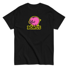 Camiseta BÔNUS Islândia Supermercado Rosa Logotipo Cofrinho Reykjavik Islândia Lembrança comprar usado  Enviando para Brazil