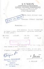 Facture 1965 union d'occasion  France