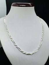 Colar de corrente de cigarrope masculino feminino prata esterlina 925 4mm 18"-28" comprar usado  Enviando para Brazil