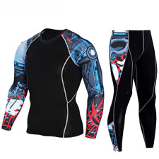 Conjunto de entrenamiento para hombres motocicleta deportes capa base apretada secado rápido absorbente la humedad  segunda mano  Embacar hacia Mexico