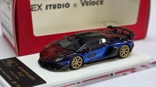 Veloce x Apex Studio Lamborghini Aventador SVJ cromado resina vermelha/azul 1:64 comprar usado  Enviando para Brazil