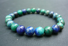 Bracelet perles azurite d'occasion  Bordeaux-
