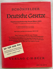 Schönfelder deutsche gesetze gebraucht kaufen  Düsseldorf