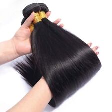 Pacotes de cabelo liso 1/3/4 peças 100% extensões de cabelo humano para mulheres negras comprar usado  Enviando para Brazil