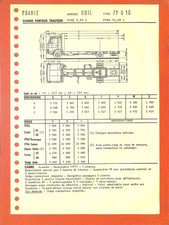 Unic trucks camion d'occasion  Ouzouer-sur-Loire