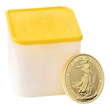 Empty gold britannia for sale  BRISTOL