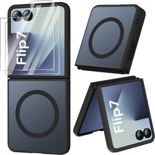 Hülle + 2X Schutzglas  für Samsung Galaxy Z Flip 7 Panzerfolie MagSafe Case 9H comprar usado  Enviando para Brazil