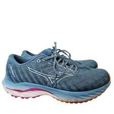 Tênis de corrida Mizuno feminino Wave Rider 26 feminino tamanho 11 azul branco almofada comprar usado  Enviando para Brazil