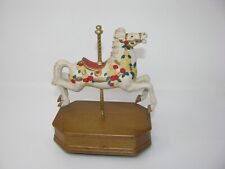 Antigo 1991 8” Porcelana Pintada à Mão Musical Carrossel Móvel Cavalo Férias Clássico comprar usado  Enviando para Brazil