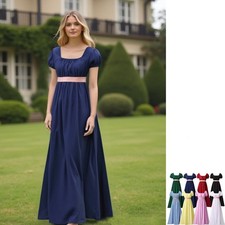 Vestidos femininos de cintura império histórico período regência e teatro fantasia vestido comprar usado  Enviando para Brazil