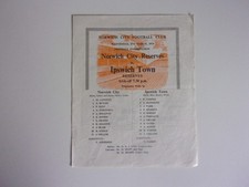 Norwich city vs. for sale  NORWICH