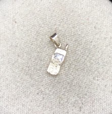 Pingente de celular ouro sobre prata esterlina 925 Cz P92 comprar usado  Enviando para Brazil