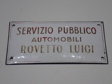 Targa smaltata vintage usato  Villar Focchiardo