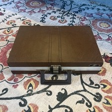 Vintage Savoy 30 Cassette Tape Briefcase Retro Storage Brown Carrying Case comprar usado  Enviando para Brazil