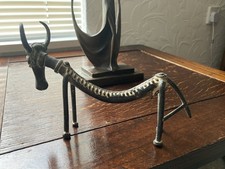 Horned metal animal. for sale  BIRMINGHAM