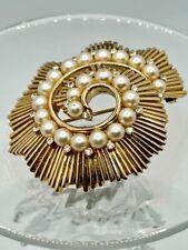 Brooch gold crystal for sale  HAYLING ISLAND