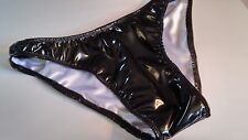Terno masculino PVC vinil brilhante forrado com cetim noite especial feito sob medida EUA comprar usado  Enviando para Brazil
