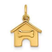 Pingente de berloque feminino de ouro amarelo 14k para casa de cachorro comprar usado  Enviando para Brazil