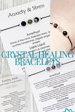 Gemstone bracelets crystal for sale  SHREWSBURY