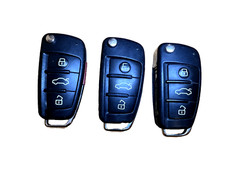 LOTE DE 3 Chaveiros de Carro Audi Usados OEM A3 A4 A5 A6 A8 4 Botões - Chaves Flip NÃO TESTADAS, usado comprar usado  Enviando para Brazil