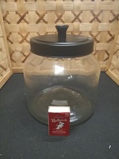 Usado, VINTAGE LOJA BALCÃO DISPLAY FRASCO DE VIDRO VINTAGE COM TAMPA DE METAL PRETO MUITO BOM ESTADO  comprar usado  Enviando para Brazil