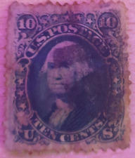 Francobollo usa 1867 usato  Zoagli