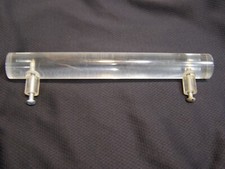 Alça de puxar exclusiva de acrílico transparente para porta/gaveta 1" diâmetro x 8" furos longos 6" OC comprar usado  Enviando para Brazil