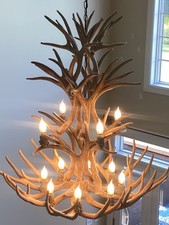 Faux antler chandelier for sale  Skaneateles